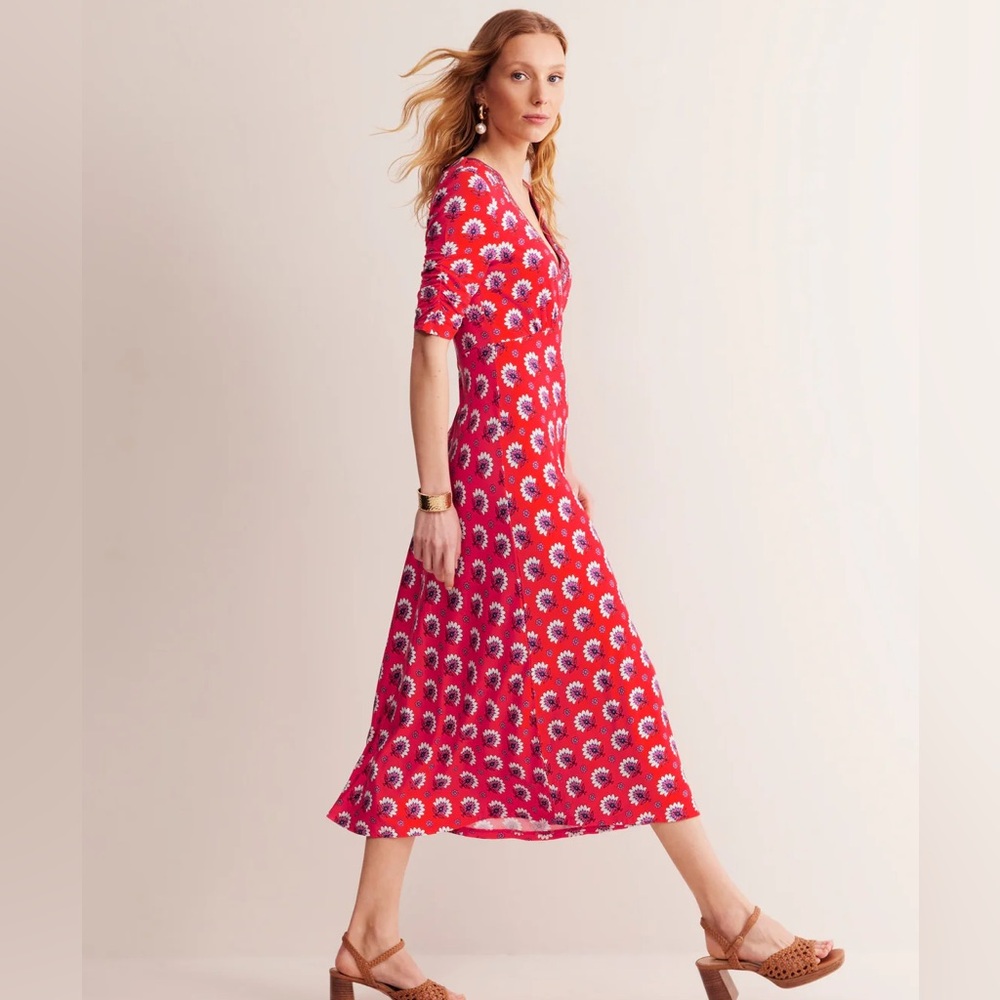 Boden Rebecca Jersey Midi Tea Dress - Like New!